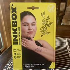 INKBOX 1 Temporary Tattoo Water Resistant Last 5-10 Days Flower Rose For Now Ink