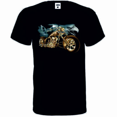 T Shirt  V Twin Motorrad-& Bikerdruck in 10 Farbtöne Modell Choppers Adler