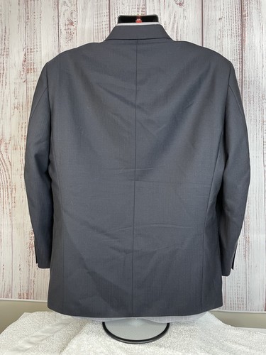 Pierre Cardin Vintage 2 Piece Suit Mens 44S 36X28 Charcoal Wool 4 Button - Picture 5 of 13
