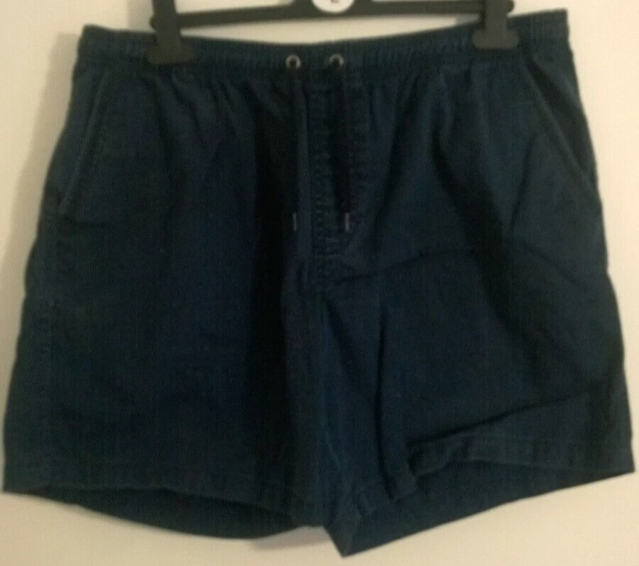 David Jones Mens Navy Blue Drawstring Shorts Size L eBay