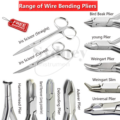 Orthodontic Loop Forming Pliers Optical Wire Bending Tooth Braces Soft Archwire 