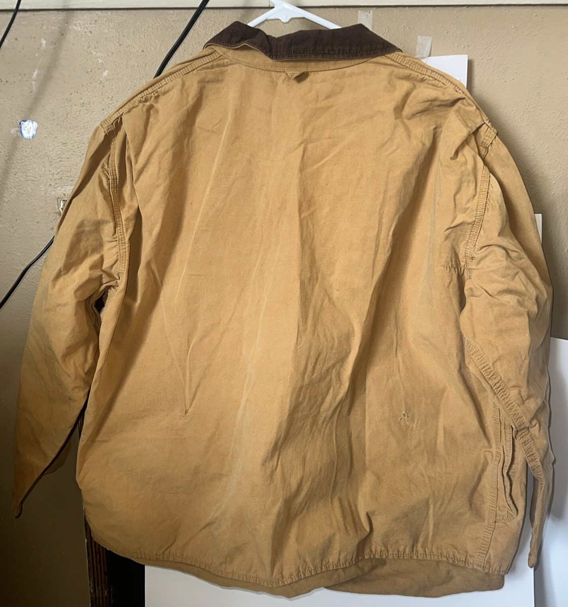 BLACK SHEEP VINTAGE 50's HUNTING JACKET TAN CORDUROY COLLAR XL SEE