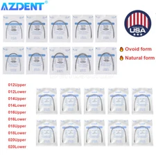 AZDENT Dental Orthodontic Super Elastic Niti Round Arch Wire Ovoid / Natural FDA