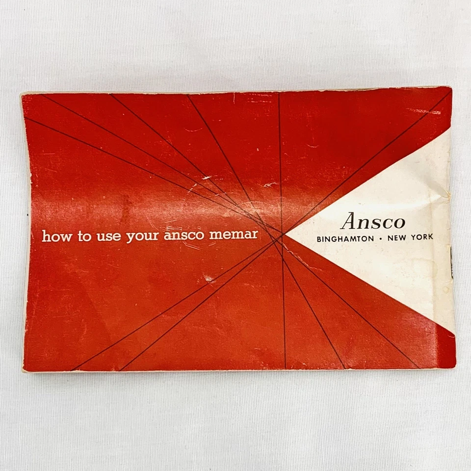 Folleto manual de instrucciones de cámara Ansco Memar 35 mm de colección  Foto 2 de 4