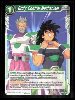 Dragon Ball Super - Broly Control Mechanism - BT6-076 Uncommon Card CB-1-3-F-8