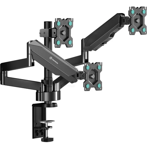ONKRON Halterung 3 Monitore 13-32", bis 8 kg, VESA 75x75/100x100, Schwarz G280