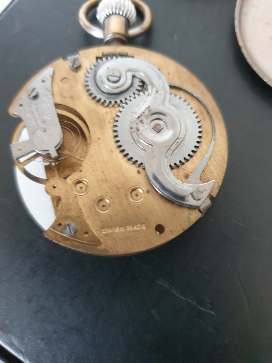 Frühe Taschenuhr Shock - Proof Lever Brevet 128760 ,7 Jewels Swiss 