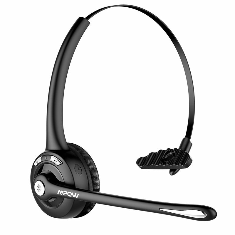 Mpow Pro Trucker Bluetooth Headset Cell Phone with Mic Offic