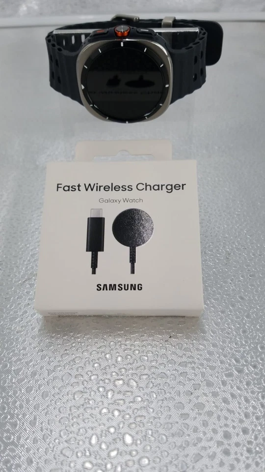 Samsung Galaxy Watch Ultra - GPS + LTE - Titanium Silver w/ Black Band - 47mm - Image 2 of 4