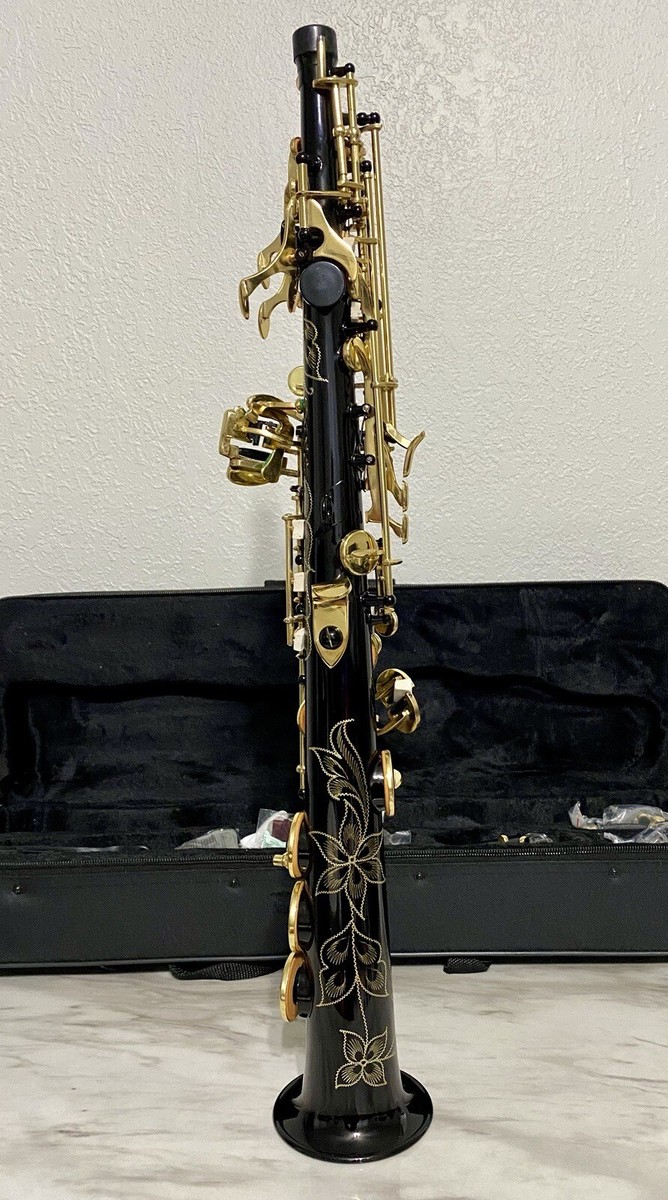 SLADE ソプラノサックス SLADE Soprano Saxophone B Flat (Black and Gold) | eBay