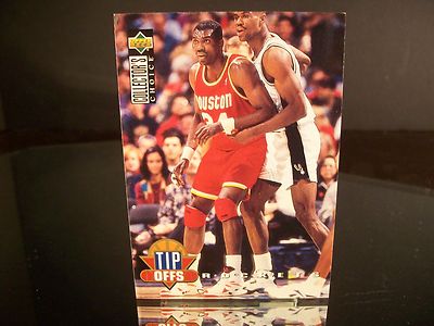 Rare Hakeem Olajuwon Upper Deck 1994 Card #175 TIP OFFS Houston Rockets NBA 