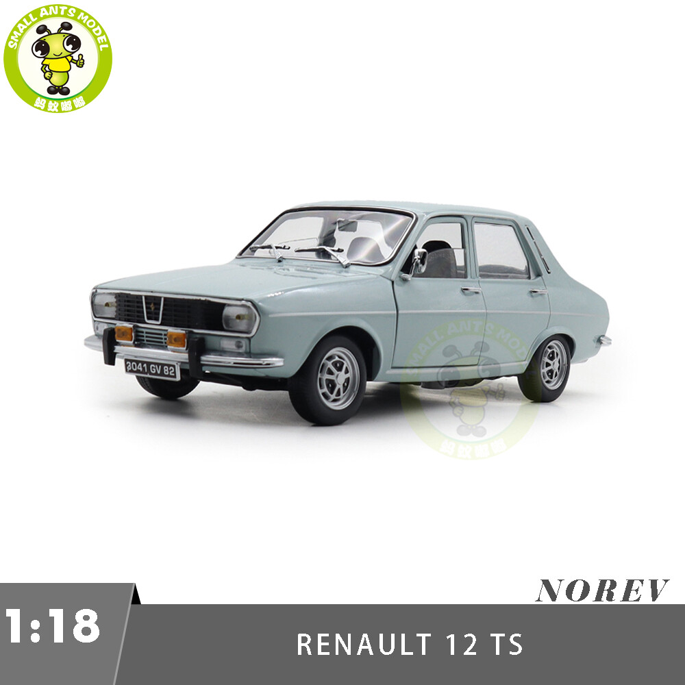1/18 Renault 12 TS 1974 Light Blue NOREV 185219 Diecast Model Toy