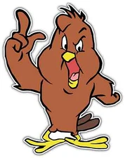Henery Hawk Bird Kids Cartoon Car Bumper Window Sticker Decal 4"X5"