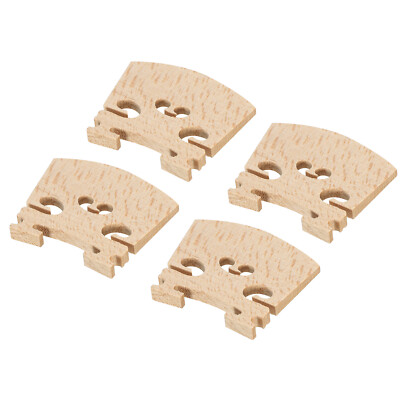 Geige Brücke Ahorn Holz Violine Teile für 1/8 Violine, 4er Pack