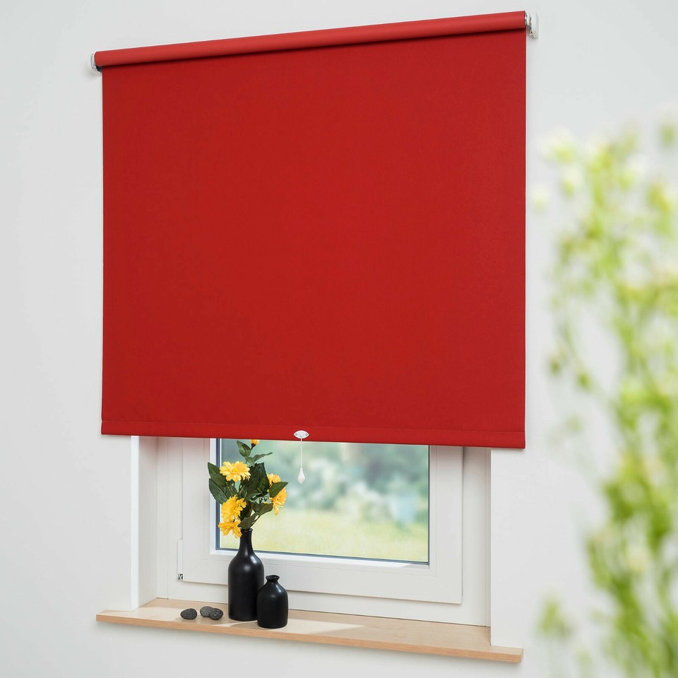 Verdunkelungsrollo Springrollo - Komplett Lichtdicht In 13 Farben Bis 200cm Breite