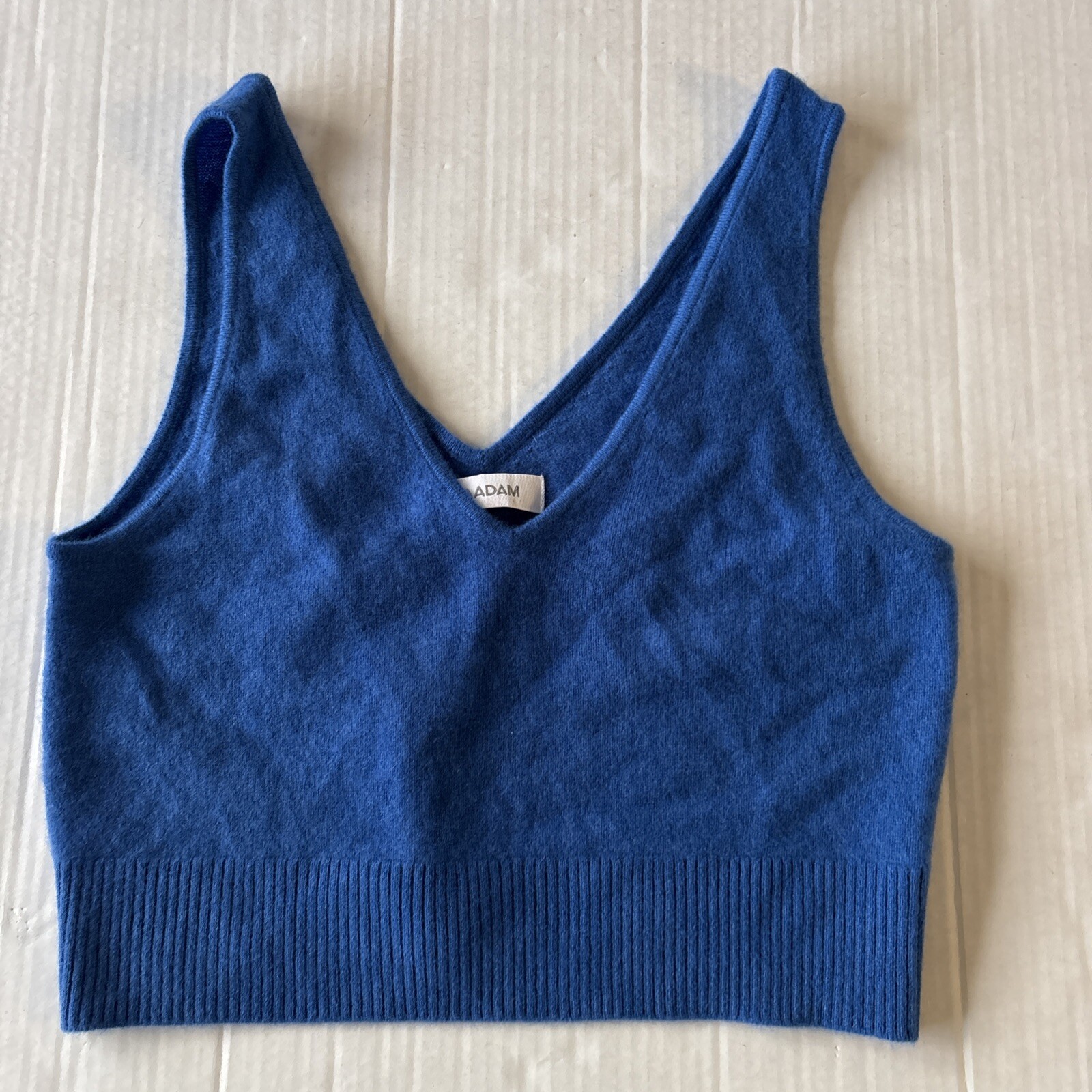 NAADAM Cashmere Blue Tank Top Sweater Staple Piece Size Large
