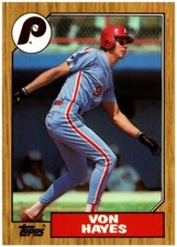 1987 Topps Tiffany Collection   #666 Von Hayes FREE SHIPPING!