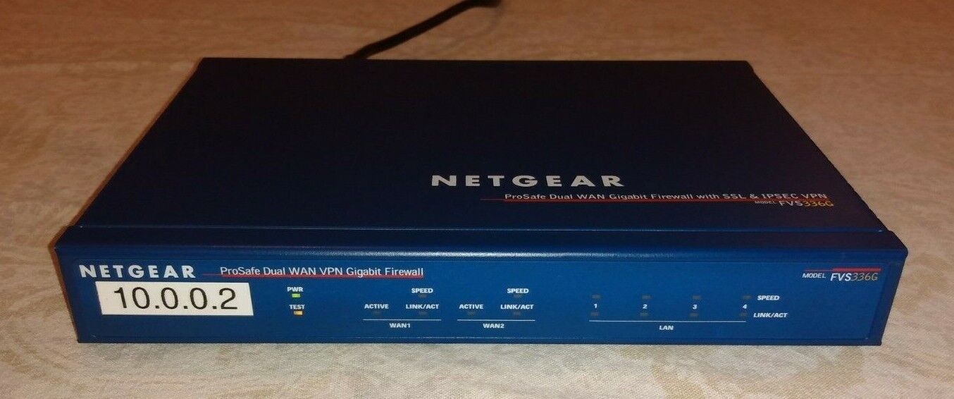 NETGEAR FVS336G Dual-WAN Gigabit SSL VPN Firewall Router