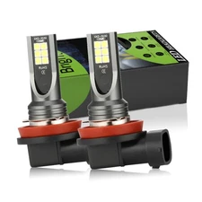 LED Fog Light Bulbs H8 H16 H11 Fog Light Bulb White 6000K High Power DRL Lamp 2x