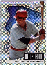 2022 Panini Prizm #OS-8 Carl Yastrzemski Old School Power Plaid Prizm #/75