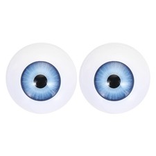24mm Doll Eyes,1 Pair Realistic Acrylic Eyes, Light Blue