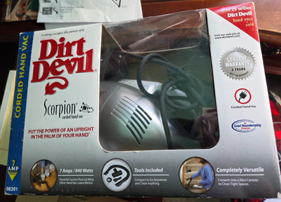 #ad Dirt Devil Scorpion Plus Corded Handheld Vacuum Cleaner XL Dust Can08201 $29.00