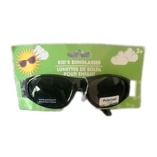 Kid's Sunglasses Polarized Lens UV Protection Black Ages 3 NEW
