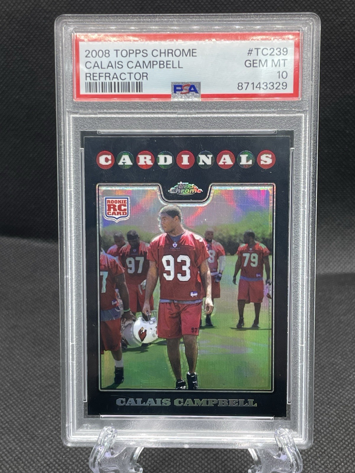 Calais Campbell Topps Chrome #TC239 Refractor