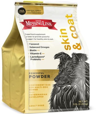 The Missing Link Skin & Coat + Probiotics Supplement 5lb 5 lb, &
