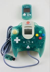 Sega Dreamcast Console Hello Kitty Clear Blue HKT-3000 W/Box DC Sanrio Rare Used
