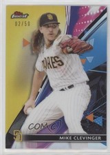 2021 Topps Finest Extended Gold Refractor 2/50 Mike Clevinger #122 10vh
