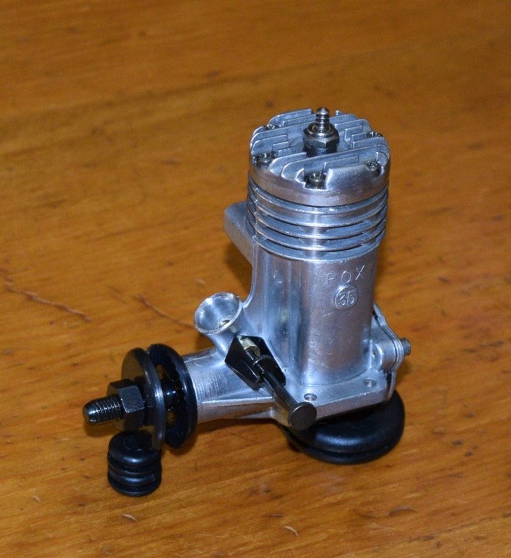 1958 Fox 35 Stunt model airplane engine control line .35 vintage CL glow motor