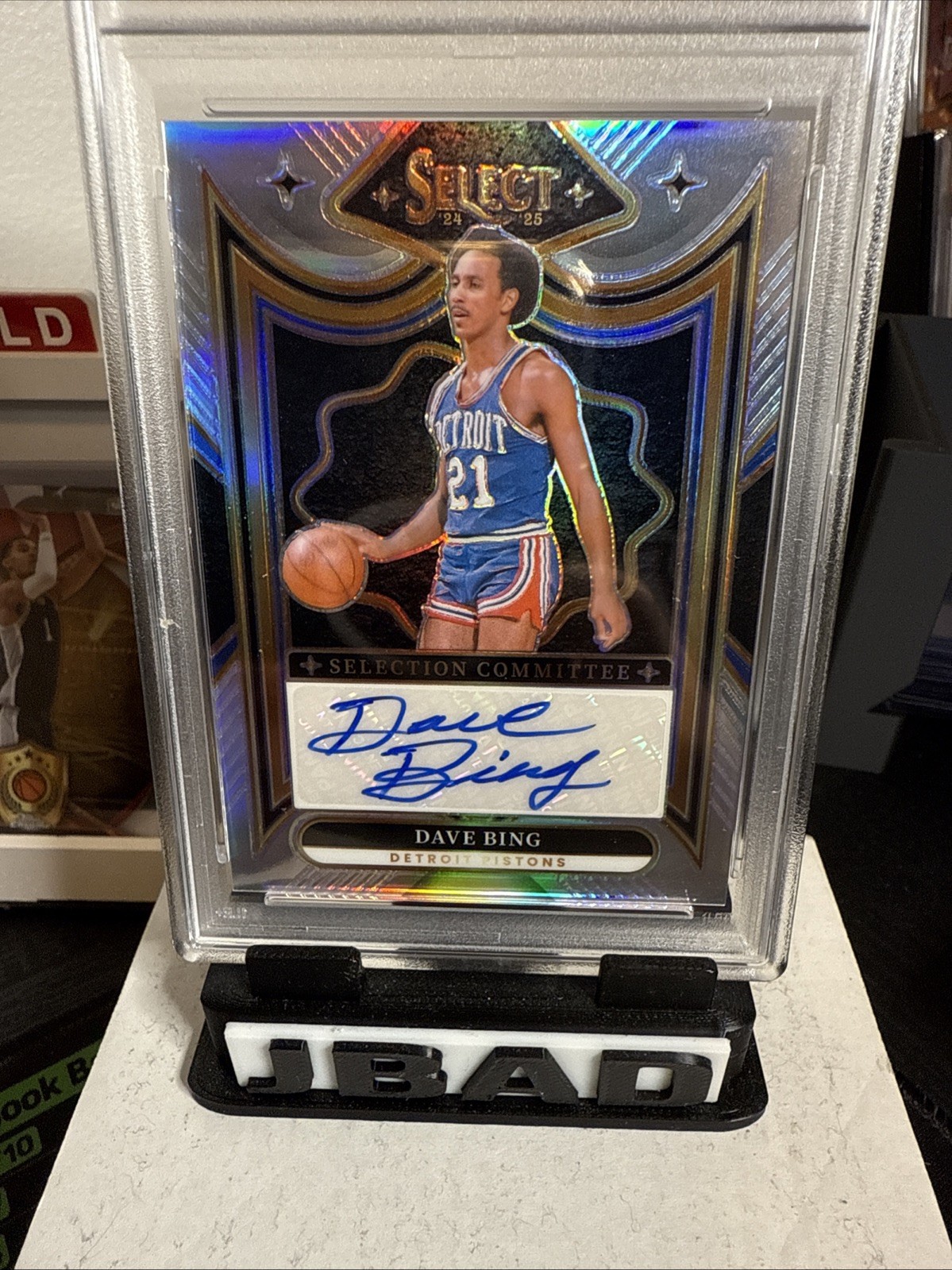 2024-25 Select Basketball Dave Bing Selection Committee Auto PSA 10 / POP 1 view 7