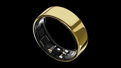 Ultrahuman UHRA-AG-08 Ring AIR Smart Ring - Bionic Gold Size 8