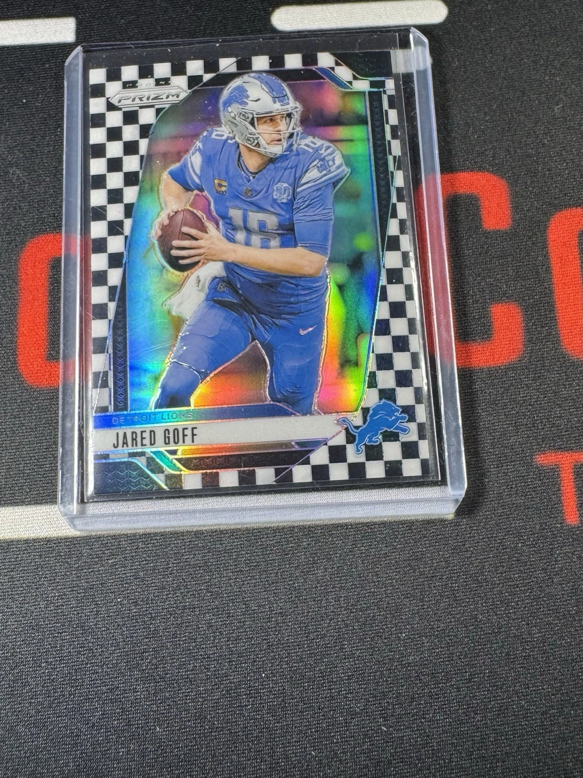 2024 Panini Prizm - Jared Goff #92 Black & White Checker Prizm
