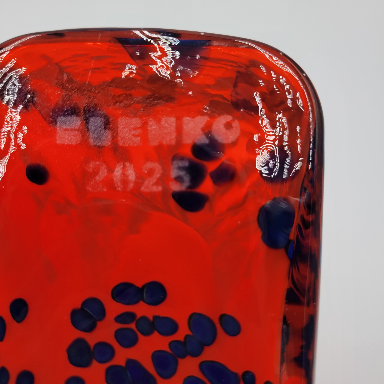 Blenko Kingfisher FIRST Quality Special Edition 384 Water Bottle Dreamcicle