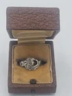 Sterling Silver Goddess Face Ring Art Nouveau Style Woman Profile Size 6 S2R0006