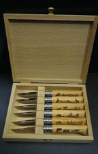 OPINEL ANIMALIA CERVO CAMOSCIO  CINGHIALE LEPRE CANE MARMOTTA TROTA N°8 VB