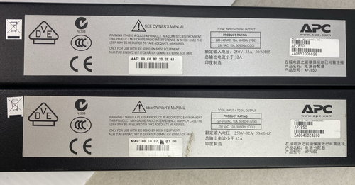 PDU para rack medida APC 885-1736 ILPL 16 salidas 100-120 VCA 10 amperios máximo AP7850 - Foto 14 de 22