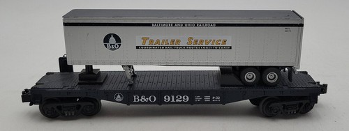 Coche plano MTH 30-76143 O Baltimore y Ohio con remolque EX | Zustand: Used