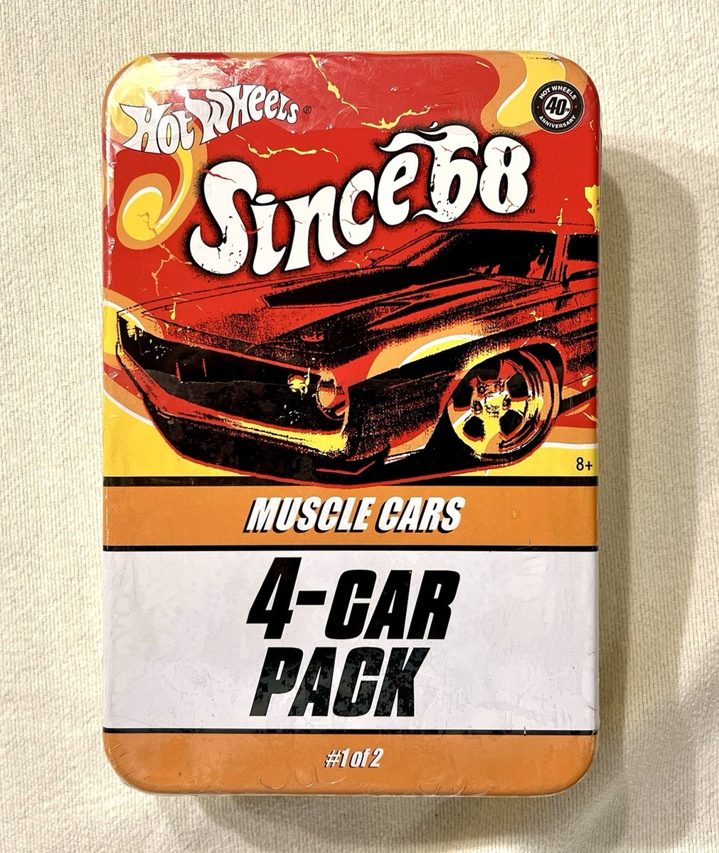 Hot Wheels Since 68 Muscle Cars 4-pack GTO, Camaro, Road Runner