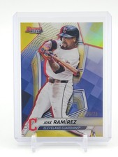 JOSE RAMIREZ 2025 BOWMAN'S BEST YELLOW #14 GUARDIANS /75 Q6758