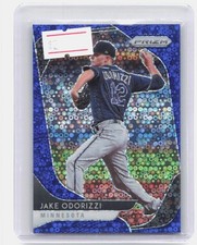 2020 Panini Prizm #49 Jake Odorizzi Blue Donut Circles Prizm #/199
