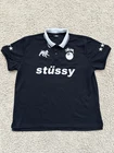 Stüssy World Tour 8 Ball Black Polo Shirt Adult Size XL Good Condition