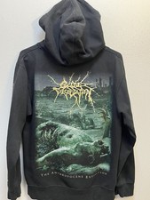 Men s Small Cattle Decapitation The Anthropecene Extinction Zip Hoody Hoodie