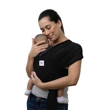 Black Baby Wrap Carrier Lightweight Breathable Sling Newborn Toddler 735 lbs
