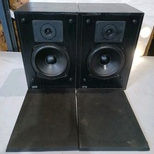 Vintage JPW Mini Monitor Bookshelf Speakers Black