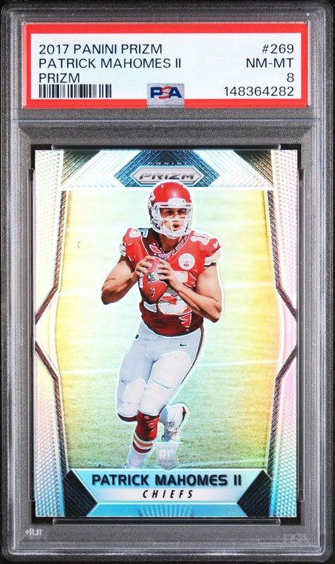 2017 Panini Prizm Patrick Mahomes II #269 Short Print Rookie PSA 8