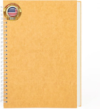 9 Inch X 6 Inch, 100GSM, Blank Spiral Notebook, 1-Pack, Soft Cover, Sketch Book,