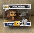 Funko Pop Disney Lady & the Tramp 2-Pack Hot Topic Exclusive Vaulted MINT